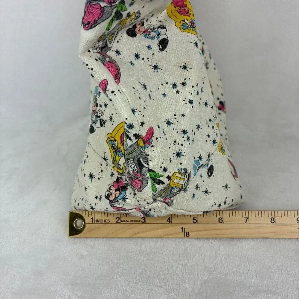 Vintage Disney Mickey Minnie Mouse 100% Cotton Canvas Tote Bag Made Taiwan